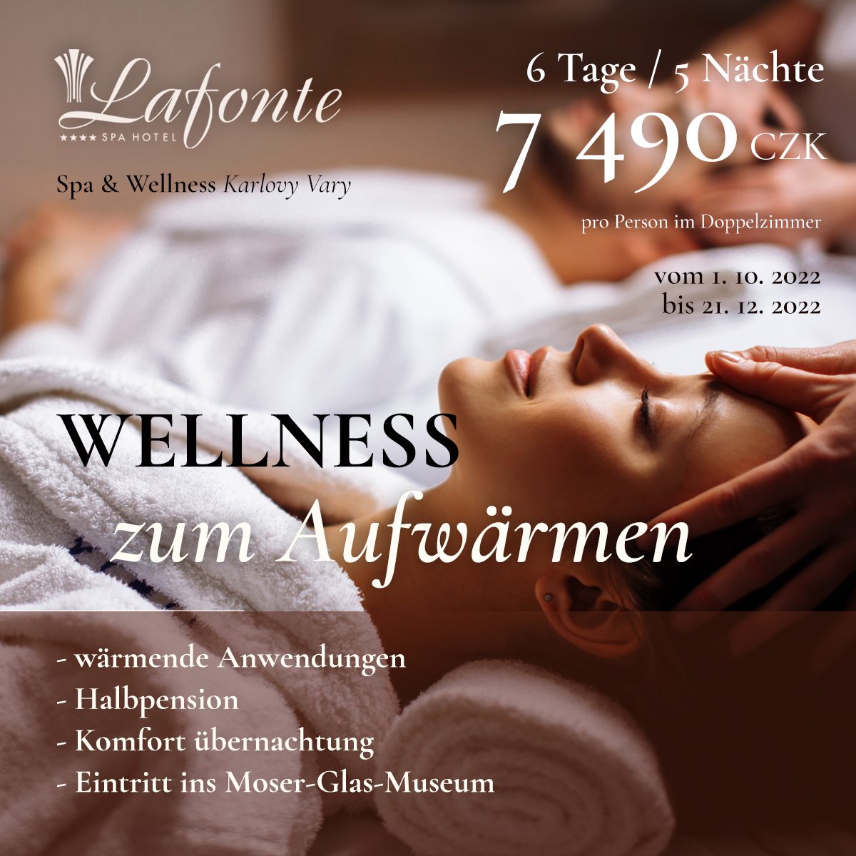 Wellness pobyt na zahřátí - Hotel Lafonte**** Karlovy Vary